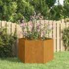 vidaXL Planter Rusty 60X60X45cm Corten Steel