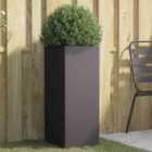 vidaXL Planter Black 32X27.5X75cm Cold-rolled Steel
