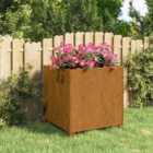 vidaXL Planter With Legs Rusty 49X47X50cm Corten Steel
