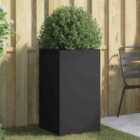 vidaXL Planter Black 42X38X75cm Cold-rolled Steel