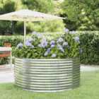 vidaXL Garden Raised Bed Silver 140x140x68 cm