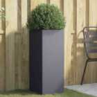 vidaXL Planter Anthracite 32X27.5X75cm Cold-rolled Steel