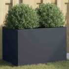 vidaXL Planter Anthracite 62X40X39cm Cold-rolled Steel