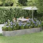 vidaXL Garden Raised Bed Powder-coated Steel 322x100x36 cm