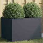 vidaXL Planter Anthracite 62X47X46cm Cold-rolled Steel