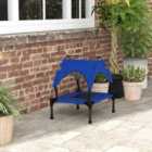 PawHut Cooling Raised Dog Bed for Mini/S Dogs - Light Grey