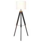 Interiors By Ph Malvern Tripod Floor Lamp With Black Base