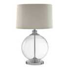 Interiors By Ph Edna Small Ivory Silk Shade Table Lamp