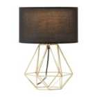 Interiors By Ph Wyra Black And Gold Finish Table Light