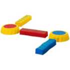 Outsunny 5 PCS Kids Stepping Stones Balance Beam with Non-Slip Surface and Bottom