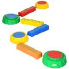 Outsunny Eight-Piece Kids Stepping Stones with Non-Slip Surface & Bottom, for Kids