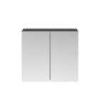Hudson Reed Fusion 800Mm Mirror Unit (50/50) - Gloss Grey