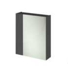 Hudson Reed Fusion 600Mm Mirror Unit (75/25) - Gloss Grey