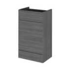 Hudson Reed 500Mm Wc Unit - Grey Woodgrain