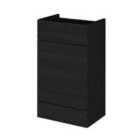 Hudson Reed 500Mm Wc Unit - Black Woodgrain