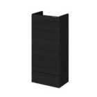 Hudson Reed 400Mm Base Unit - Compact - Black Woodgrain