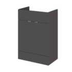 Hudson Reed 600Mm Vanity Unit - Gloss Grey