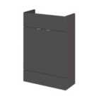 Hudson Reed 600Mm Vanity Unit - Compact - Gloss Grey