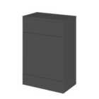 Hudson Reed Fusion 600 Wc Unit (355Mm Deep) - Gloss Grey