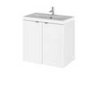 Hudson Reed Fusion 600 2-door Wall Hung Unit & Basin - Gloss White