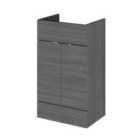 Hudson Reed 500Mm Vanity Unit - Grey Woodgrain