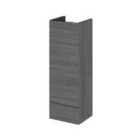 Hudson Reed 300Mm Base Unit - Compact - Grey Woodgrain