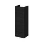 Hudson Reed 300Mm Base Unit - Compact - Black Woodgrain