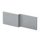 Hudson Reed Urban 1700Mm Square Showerbath Front Panel - Satin Grey