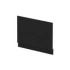 Hudson Reed Fusion 800Mm Bath End Panel - Black Woodgrain
