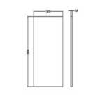 Hudson Reed Fusion Decorative End Panel - Grey Woodgrain