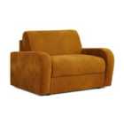 Jay-Be ® Deco Snuggler Sofa Bed With E-sprung Mattress - Luxe Velvet Saffron