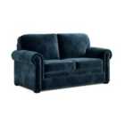 Jay-Be ® Heritage Sofa Bed With E-pocket Mattress - Two Seater - Luxe Velvet Airforce