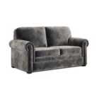 Jay-Be ® Heritage Sofa Bed With E-pocket Mattress - Two Seater - Luxe Velvet Steel
