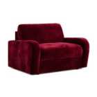 Jay-Be ® Deco Snuggler Sofa Bed With E-sprung Mattress - Luxe Velvet Shiraz