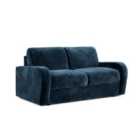Jay-Be ® Deco Sofa Bed With E-sprung Mattress - Two Seater - Luxe Velvet Airforce