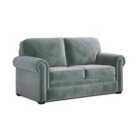 Jay-Be ® Heritage Sofa Bed With E-pocket Mattress - Two Seater - Cosy Chenille Aqua