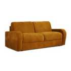 Jay-Be ® Deco Sofa Bed With E-sprung Mattress - Three Seater - Luxe Velvet Saffron