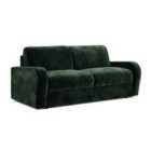 Jay-Be ® Deco Sofa Bed With E-sprung Mattress - Three Seater - Luxe Velvet Bottle Green