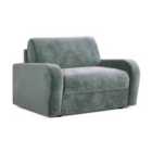 Jay-Be ® Deco Snuggler Sofa Bed With E-sprung Mattress - Cosy Chenille Aqua