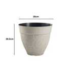 Greenhurst Pack of 3 Floral Sandstone Planters