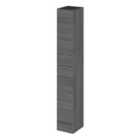 Hudson Reed Fusion 300Mm Tall Unit - Grey Woodgrain