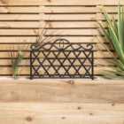 Samuel Alexander 47cm x 27cm Black Plastic Garden Border Fence Edging