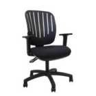 Chilli Seating Flexi Black Office Chair With Black Upholstered Seat
