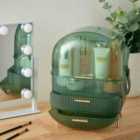 Livingandhome Dustproof Makeup Organizer With Drawers - Green