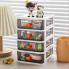 Livingandhome Drawer-style Stationery Storage Box - White