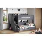 Flair Slick Staircase Triple Bunk Bed - Grey