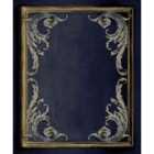 Grandeco Paul Moneypenny Navy Rococo Plaster Panel Wallpaper 10m x 53cm For Grandeco