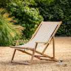 Crossland Grove Canberra Deck Chair Clay Stripe