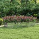 vidaXL Garden Raised Bed 240x80x45 cm Galvanized Steel