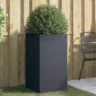 vidaXL Planter Anthracite 42X38X75cm Cold-rolled Steel